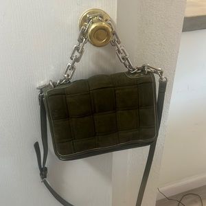 Chain handle purse